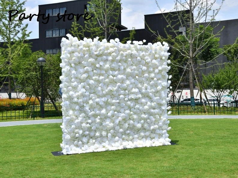 5D белая роза цветок на стену искусственный панель для дома Фотофон праздничного