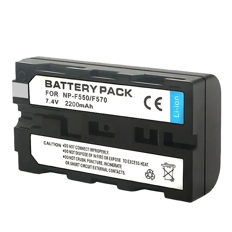 Фото Аккумуляторная литиевая батарея NP-F550 FF570 7.4V 2200mAh для камер F750 F770 F970 F960 №4