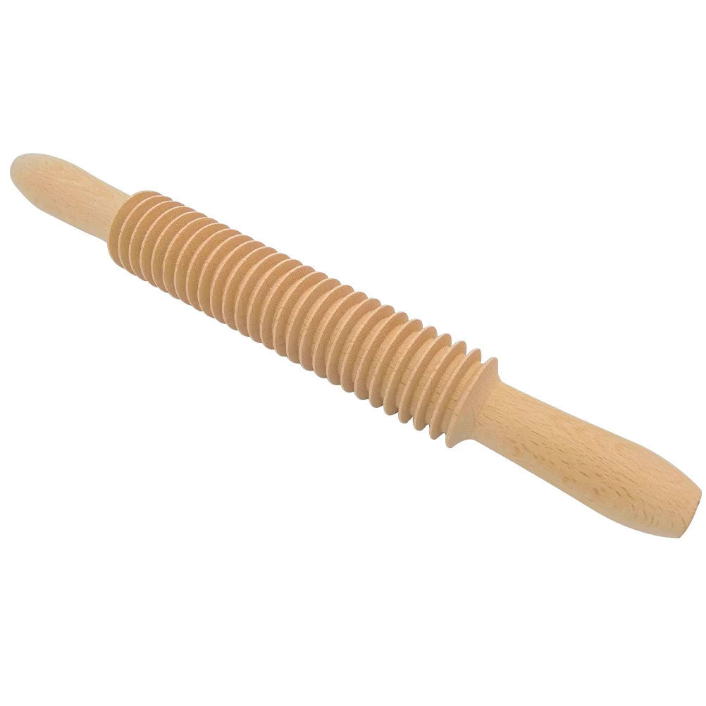 

Pasta Rolling Roller Pin Lattice Dough Wooden Noodle Spaghetti Maker Pastry Ravioli Tool Wheel Fettuccine Baking Bread Pie