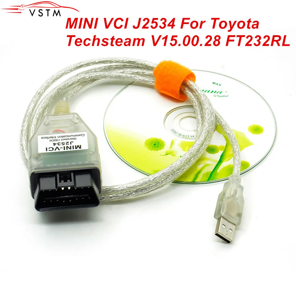 V15.00.028 для Toyota MINI VCI J2534 с FTDI FT232RL OBD OBD2 автомобильный диагностический инструмент