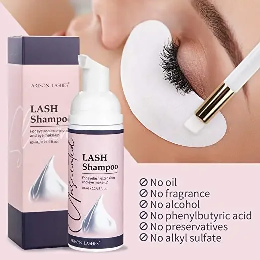 Набор шампуней для наращивания ресниц 60 мл очистка подтяжки клей пенный насос