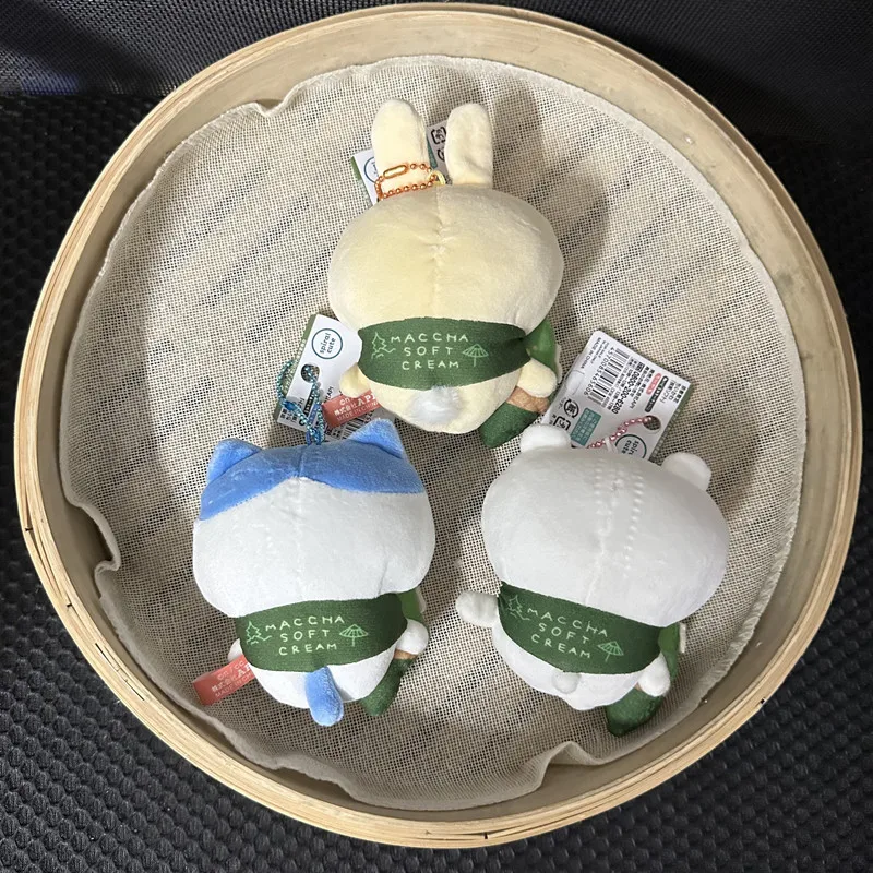 Фото Мягкие игрушки-куклы Chiikawa Summit Kyoto Matcha Series в виде милых животных, подвесные украшения, брелоки, в наличии, подарок, Usagi Chii Hachiwera №2