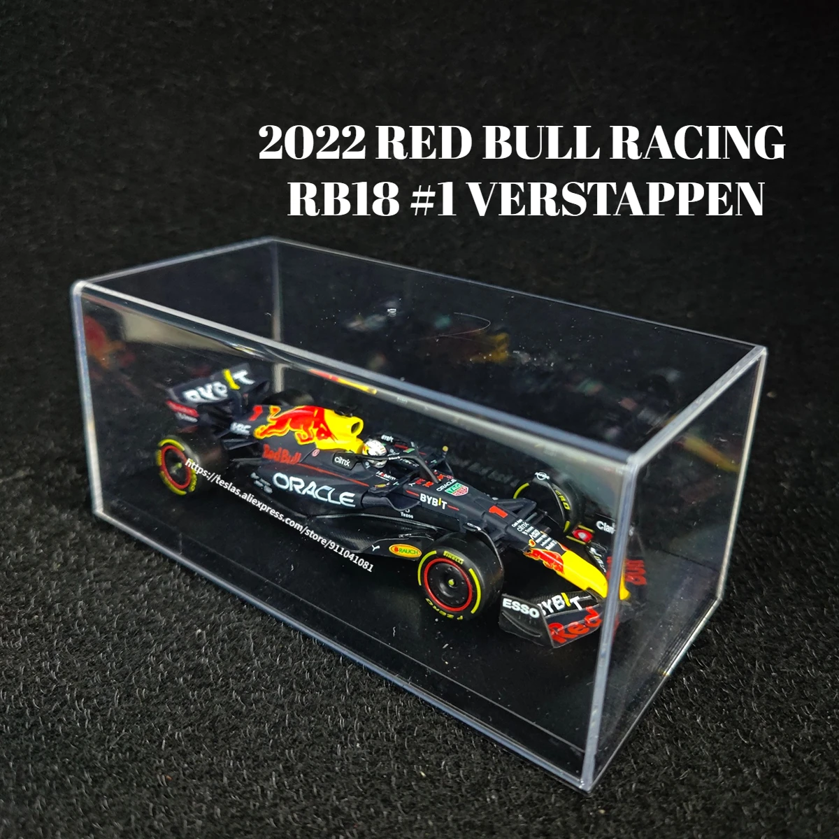 

Bburago Newest F1 2022 Car Model with Case Helmet Red Bull Racing RB18 Verstappen Perez Ferrari Mercedes Formula 1 Diecast Toy