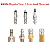 us airsoft foster quick disconnect releasehpa magazine taps valve adaptermale plug 22 223 2female plug 22022302