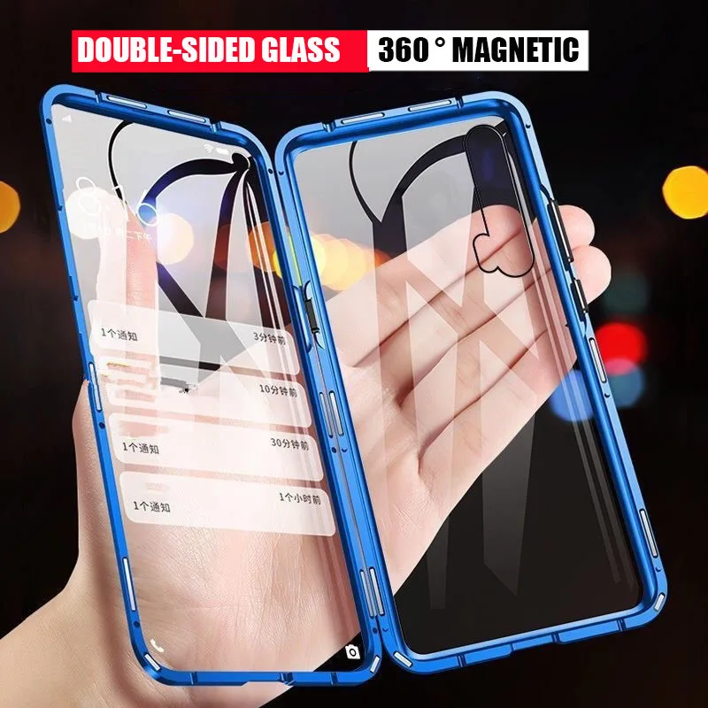 

New 360 Magnetic Adsorption Metal Case For Huawei Honor 10 8X 9X Mate 20 P40 P30 Pro Lite Nova 5T P Smart Z Y9 Prime 2019 Cover