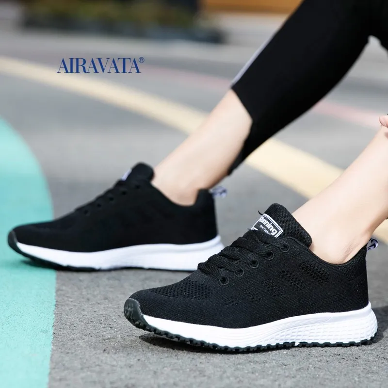 Fashion Mens Womens Sports Lightweight Running Shoes Unisex Breathable Shock Absorption Mesh Sneakers Male Female