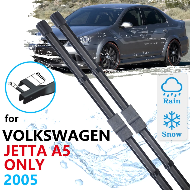 

Car Front Wiper Blade for Volkswagen VW Jetta A5 2005 Only Brushes Flat Cleaning Windscreen Windshield Window Accessories Auto