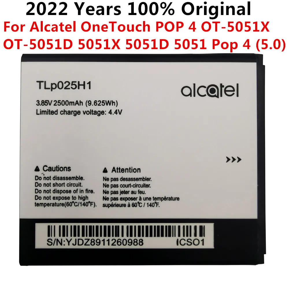 

New TLp025H1 battery for Alcatel OneTouch POP 4 OT-5051X OT-5051D 5051X 5051D 5051 Pop 4 (5.0) TLp025H7 mobile phone