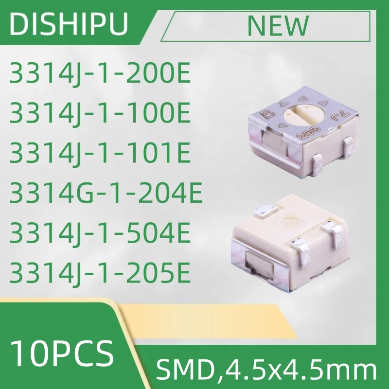 10 шт. 3314J-1-200E 3314J-1-100E 3314J-1-101E 3314G-1-204E 3314J-1-504E 3314J-1-205E SMD 4 5x4 5 мм
