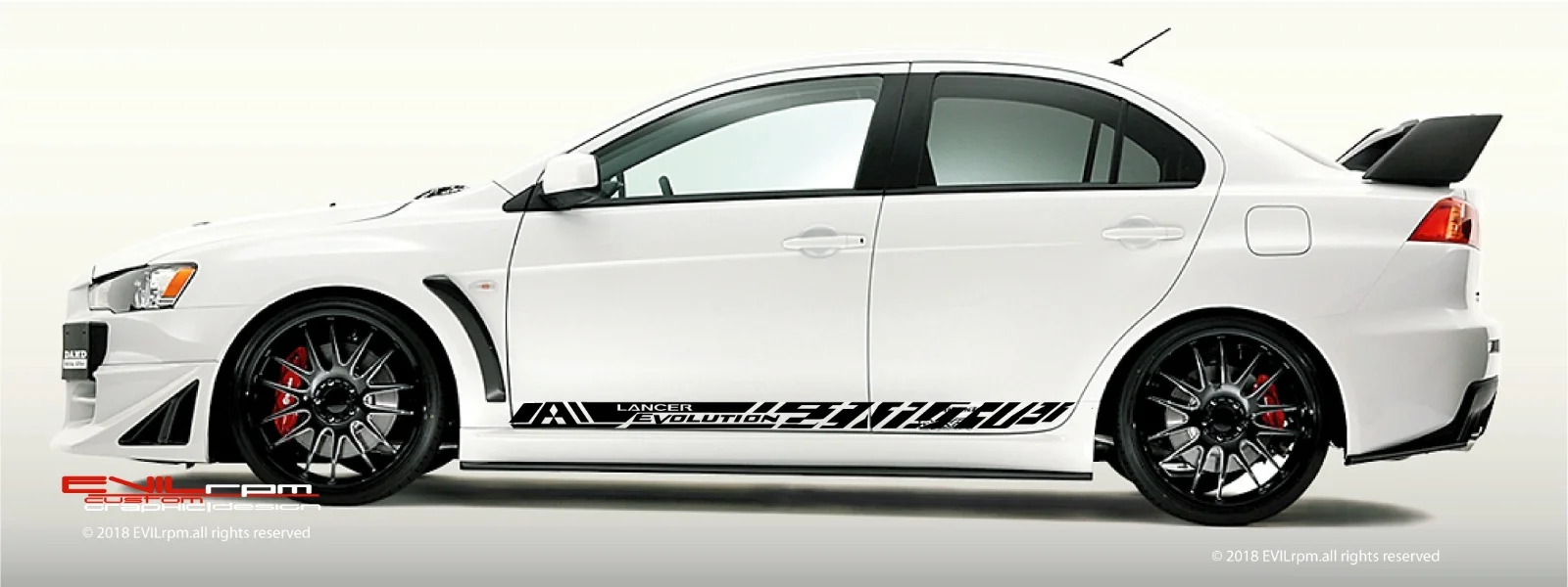 

Для 2 шт./пара Lancer evo10 X Seitenstreifen Aufkleber Sticker Grafik