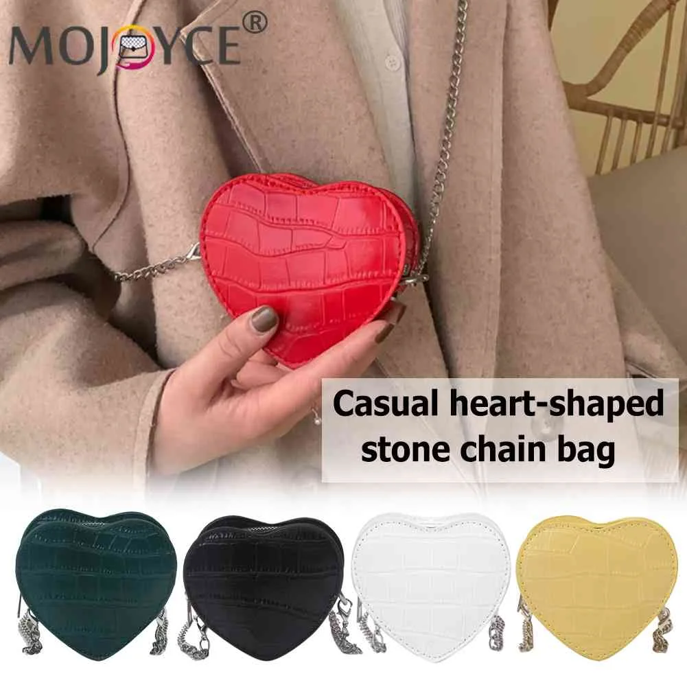 

Heart-Shaped Crossbody Handbags Women Leather Small Shoulder Bags Super Mini Decorate Bags Souvenir for Girl Valentine's Day