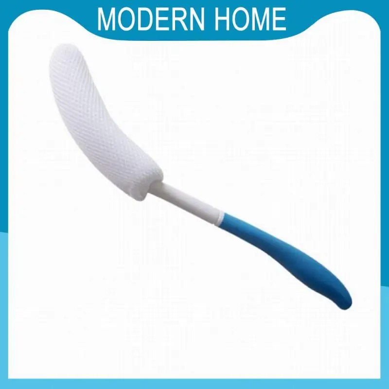 

Blue High Quality Massage Brush Simple Body Brush Long Handle Non-slip Scrub Back Brush Skin Cleaning Tools General Curved
