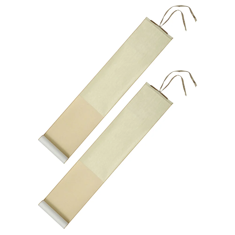 

2pcs Blank Scroll Chinese Calligraphy Xuan Paper Art Wall Scroll Painting Supply