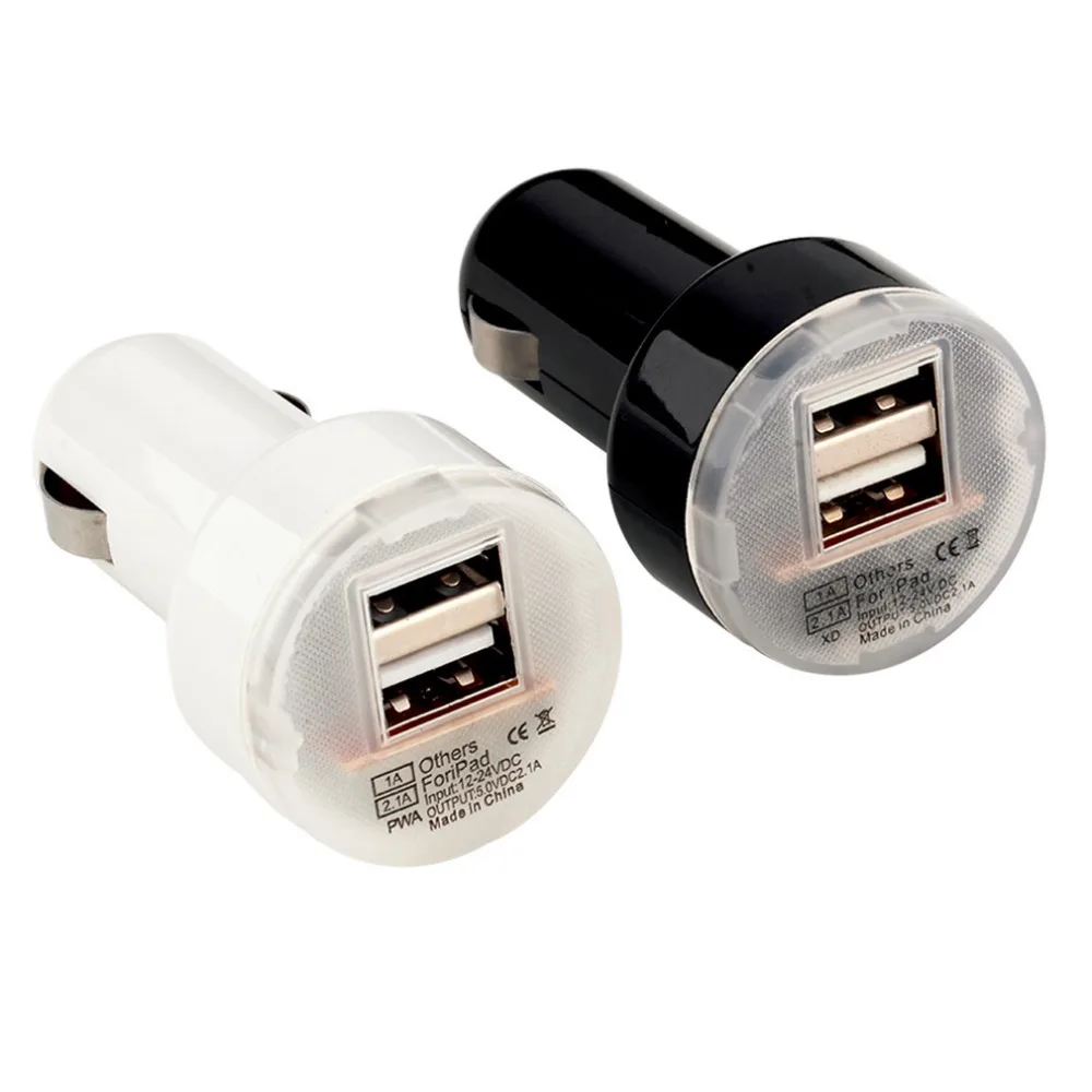 

Автомобильное зарядное устройство с двумя USB-портами, 12 В, 24 В