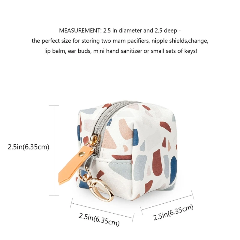 

57EE Чехол-держатель для соски для мальчиков и девочек из искусственной кожи водонепроницаемый чехол для сосок чехол для путешествий