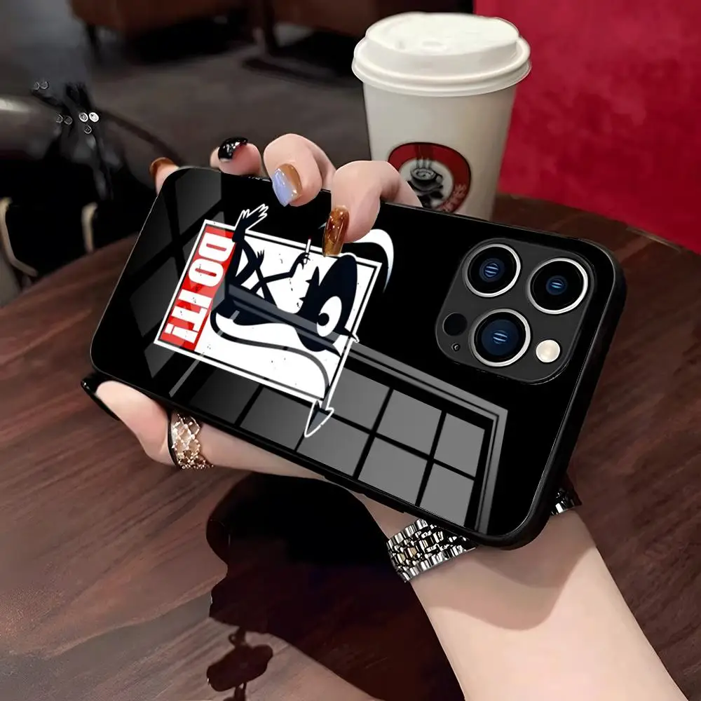 Фото Чехол для телефона D-Disenchantments для IPhone 17 Pro Max 15 Pro 16 14 Plus 12 13 Mini 11 Pro, противоударный стеклянный чехол №5