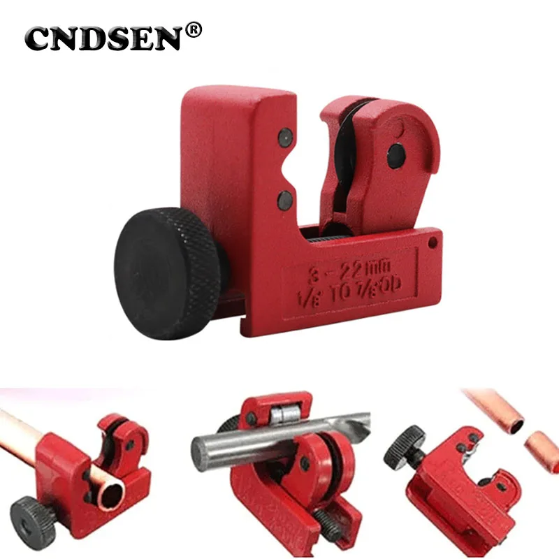 

3-22mm Mini Alloy Steel Pipe Tubing Cutter 1/8" To 7/8" for Copper Brass Aluminum Iron Metal Stainless Steel Tube Cutting Tool