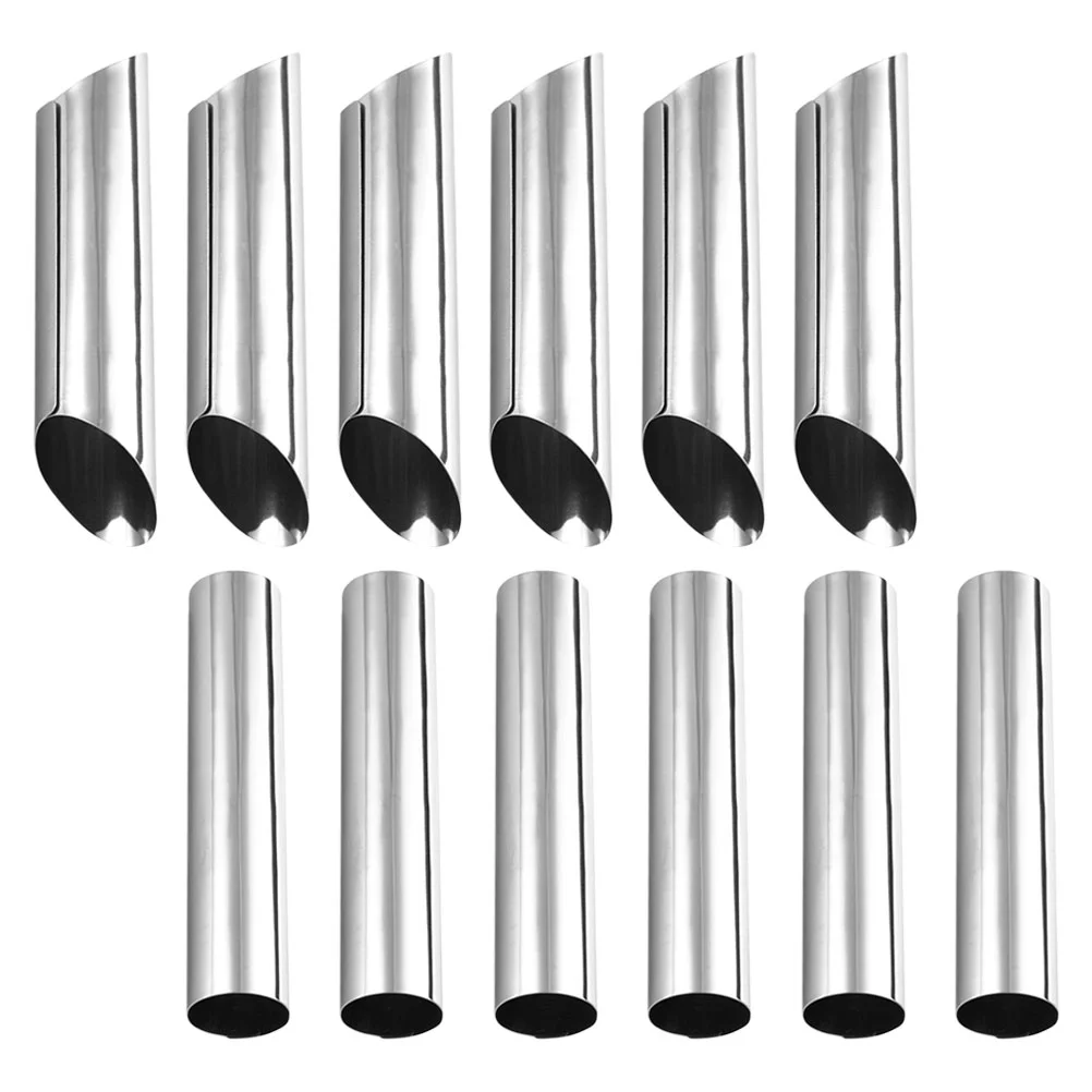 12 шт. датская трубка из нержавеющей стали формы для круассанов с маслом и кремом