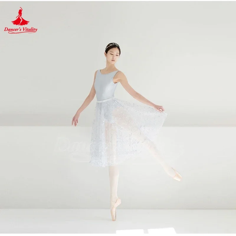 Фото Женский балетный трико без рукавов с бантом для взрослых, гимнастический костюм для фигурного скейта, воздушная йога, физическое обучение, джазовая одежда для танца живота №4