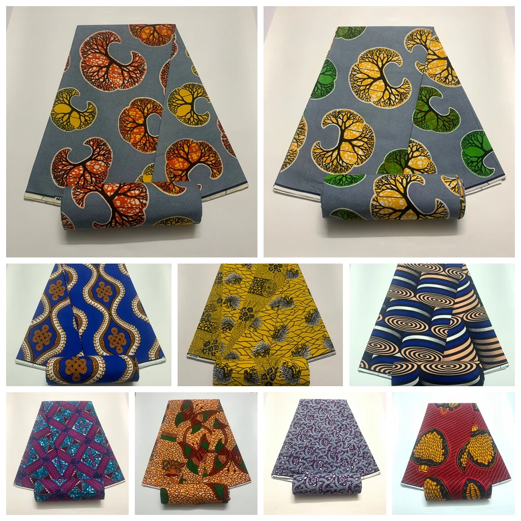 Новый гарантированный настоящий 100% оригинальный воск Анкара ткань 2022