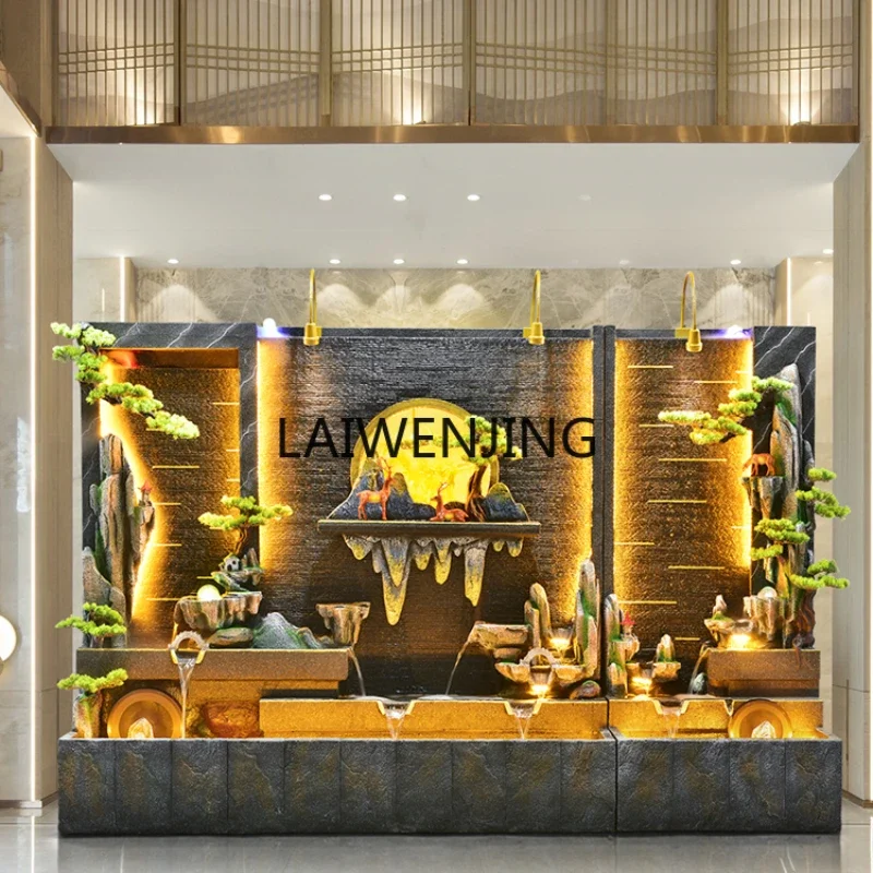 SGF фонтан водная занавеска настенный пейзаж украшение гостиной лобби открытие