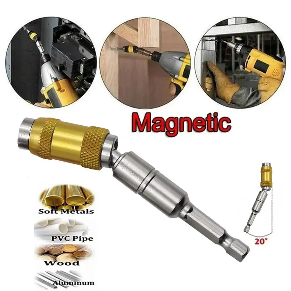 

1PCS Magnetic Hexagon Handle Magnetic Universal Connecting Rod Electric Drill Driver to Lengthen Conversion Head Extension Rod