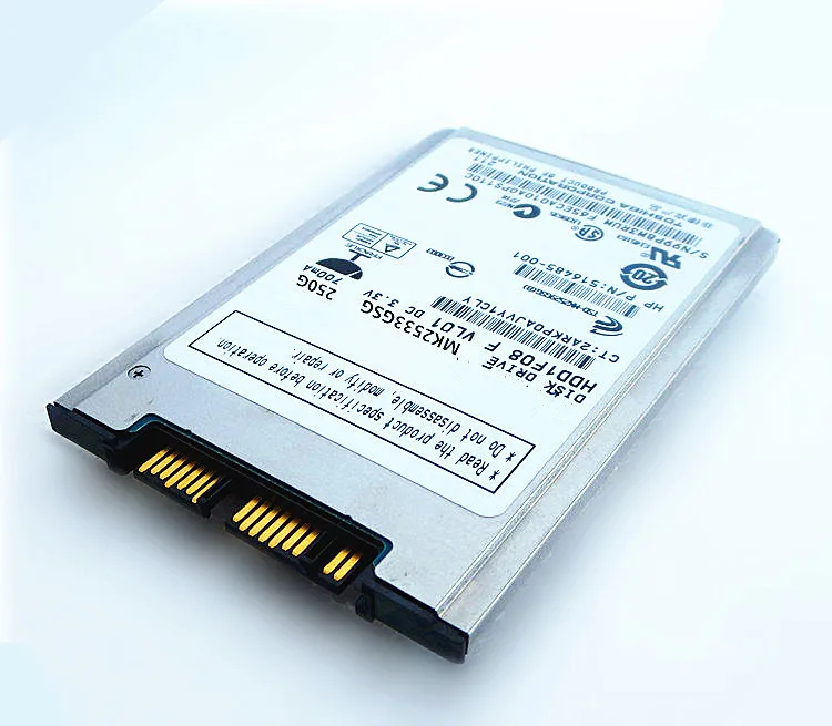 Оригинальный 100% Аутентичный 250 ГБ 1,8 MK2533GSG для 2740p 2730p 2530p 2540p x300 x301 T400S T410S MK1617GSG MK1633GSG