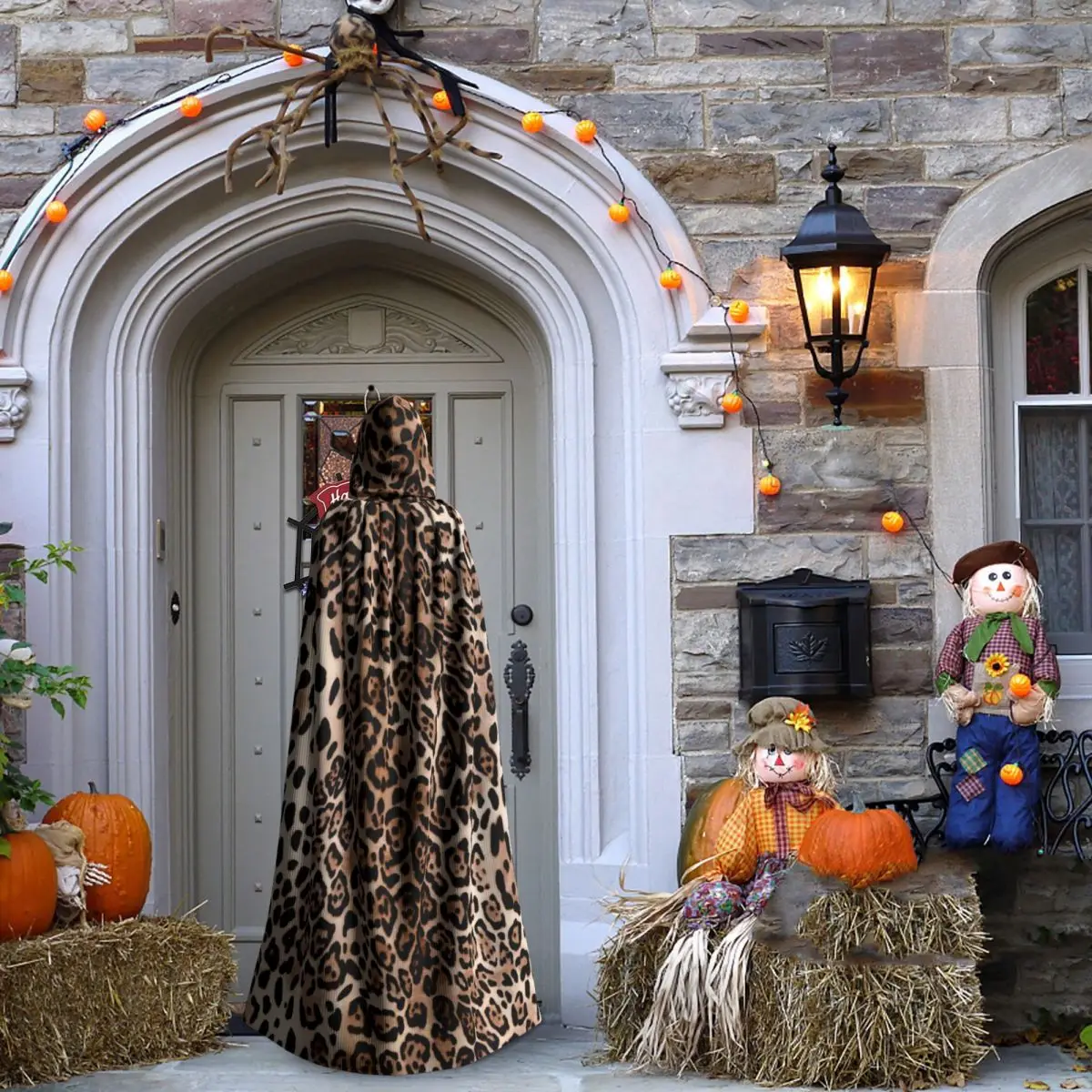 Плащ с капюшоном унисекс из полиэстера