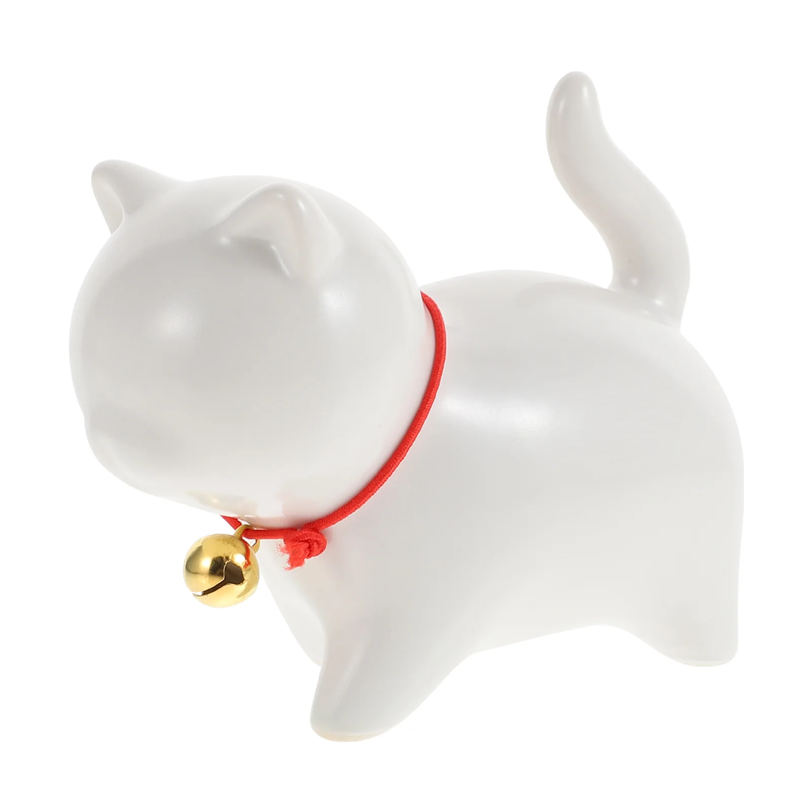 

Красивое украшение для дома, керамическое украшение в виде кошки, Фотофон с колокольчиком