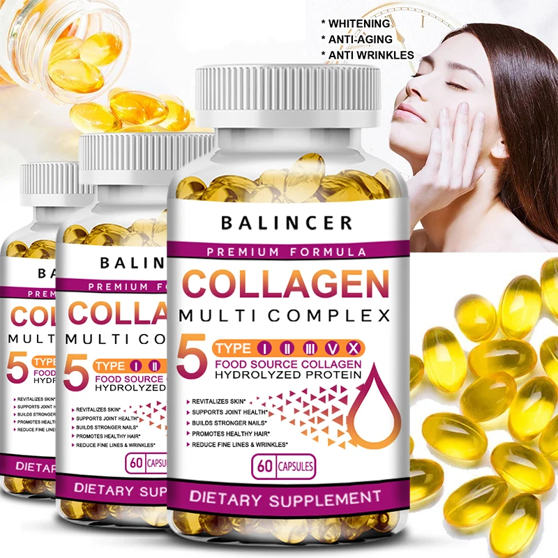 

Collagen Supplements Help Whiten and Brighten The Skin, Resist Aging, Fade Spots, Shrink Pores, and Resist Oxidation.