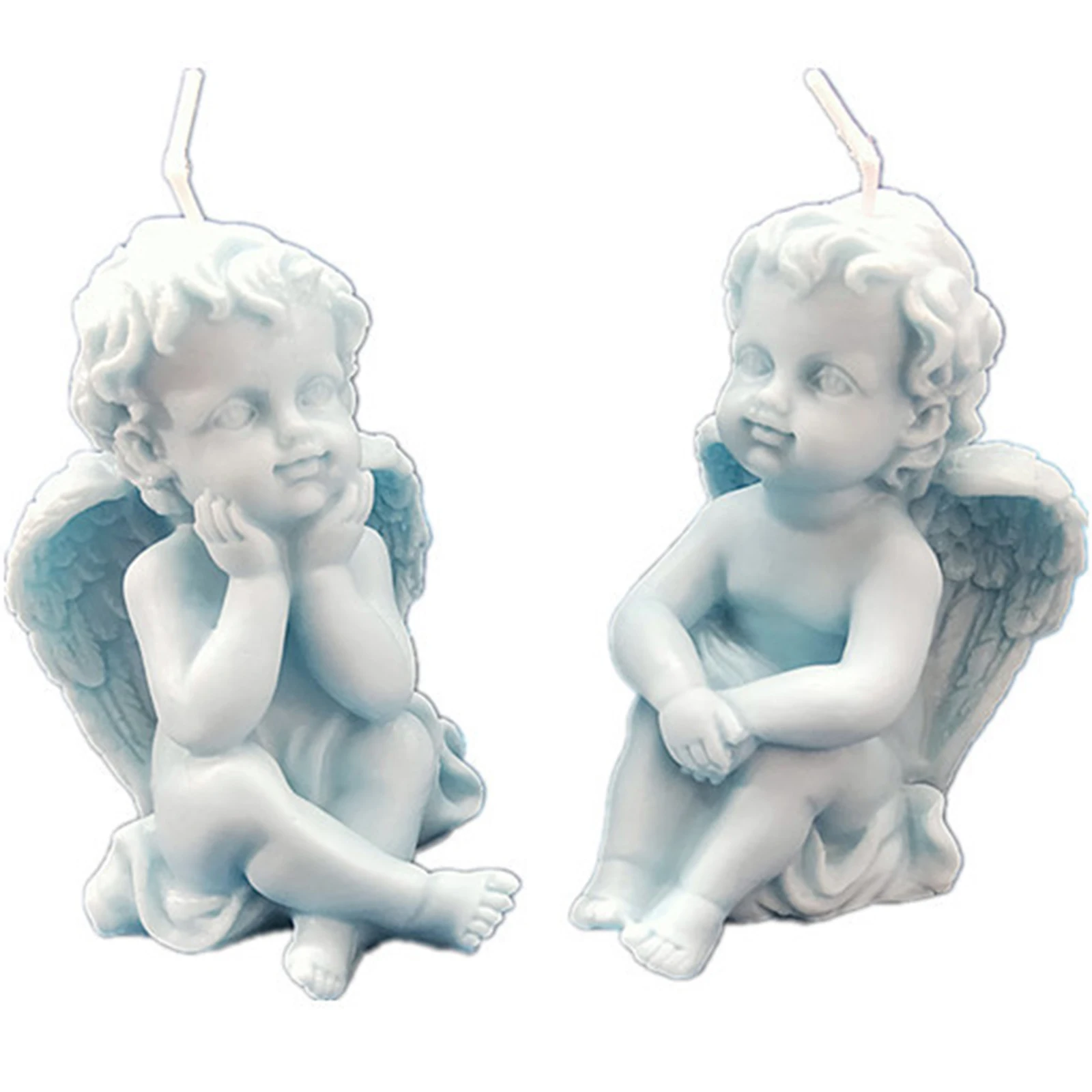 

Cupid Little Angel Candle Mold Elves Soap Mold Handmade DIY Silicone Fondant Cupid Cake Tools Chocolate Mold Candy Clay Craft