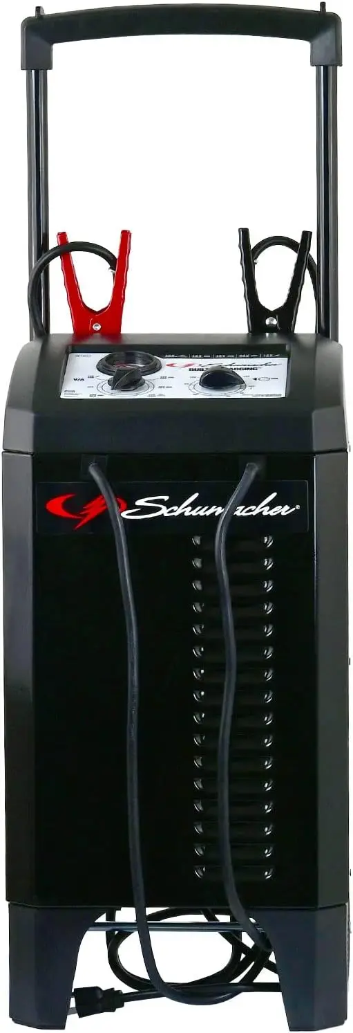 

200 Cranking Amp 12V/24V Wheeled Charger and Jump Starter \u2013 For Car, SUV, Truck, and Boat \u2013 135-Minute Manual Timer C