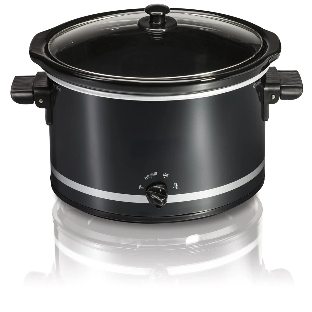 

Slow Cooker, Extra-Large Capacity, Serves 10+, 8 Quarts, Black, 33185