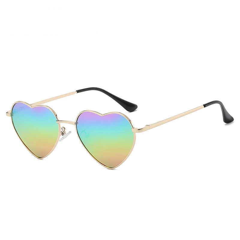 

UV400 Polarized Heart Fashion Sunglasses Vintage Cool Design Cost Effective Frameless Versatile Parent-child Gafas De Sol