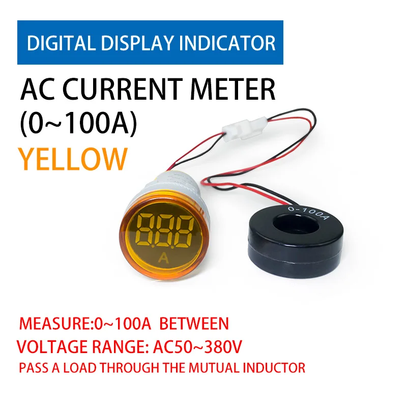 Цифровой дисплей Ad16-22dsv mini измеритель переменного тока 60-500 В общий индикатор