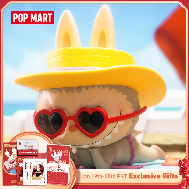 

POP MART LABUBU Beach Figurine Collection Figure 14CM Kawaii Toy Free Shipping