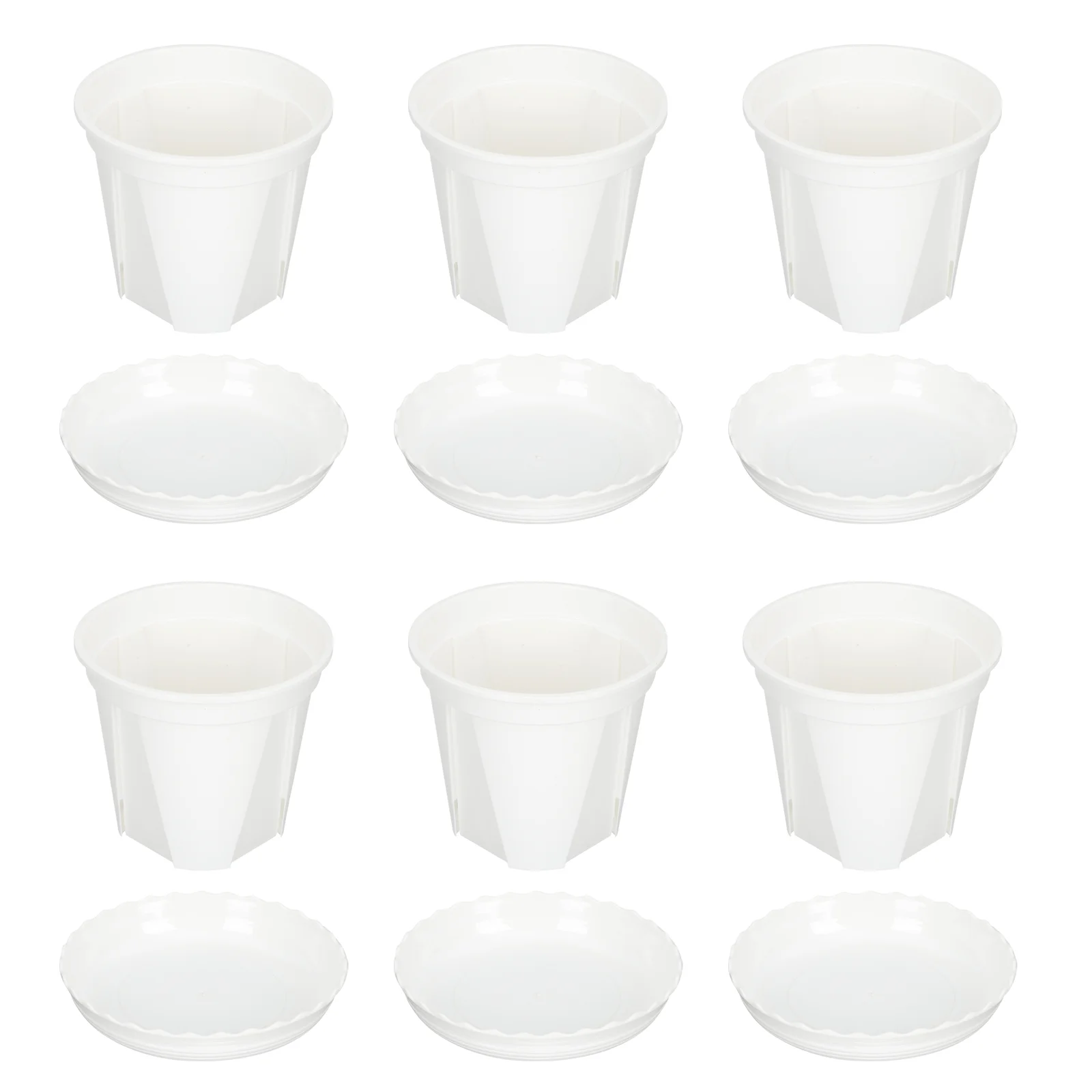 

10 Sets Plastic Flower Planter Thickened Root Control Plant Pots Gardening Pots