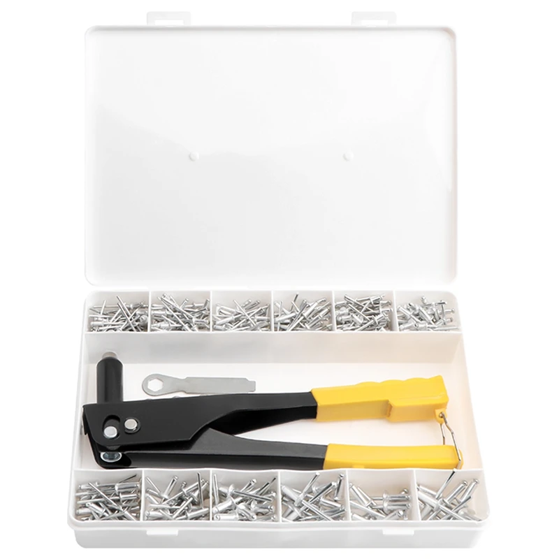 

Heavy Duty Rivet Sets, Rivet Tools And 380 Piece Blind Rivet Assortment Kits Hand Tools Rivet Nut Tools