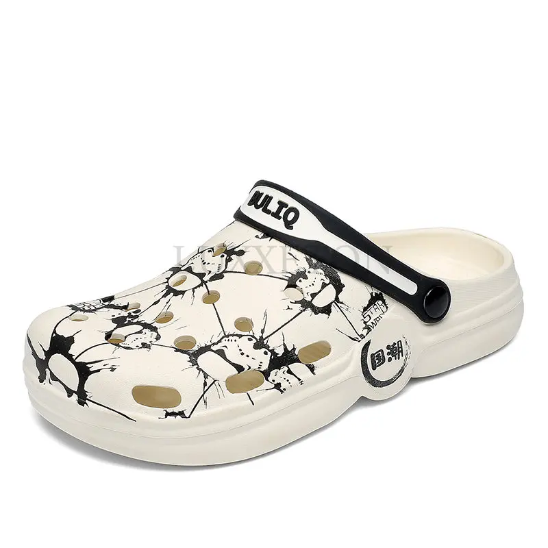

High Quality Summer Men Sandals New Casual Garden Clogs Shoes Classic Outdoor Non-slip Beach Platform Flat Slippers Men Sandals