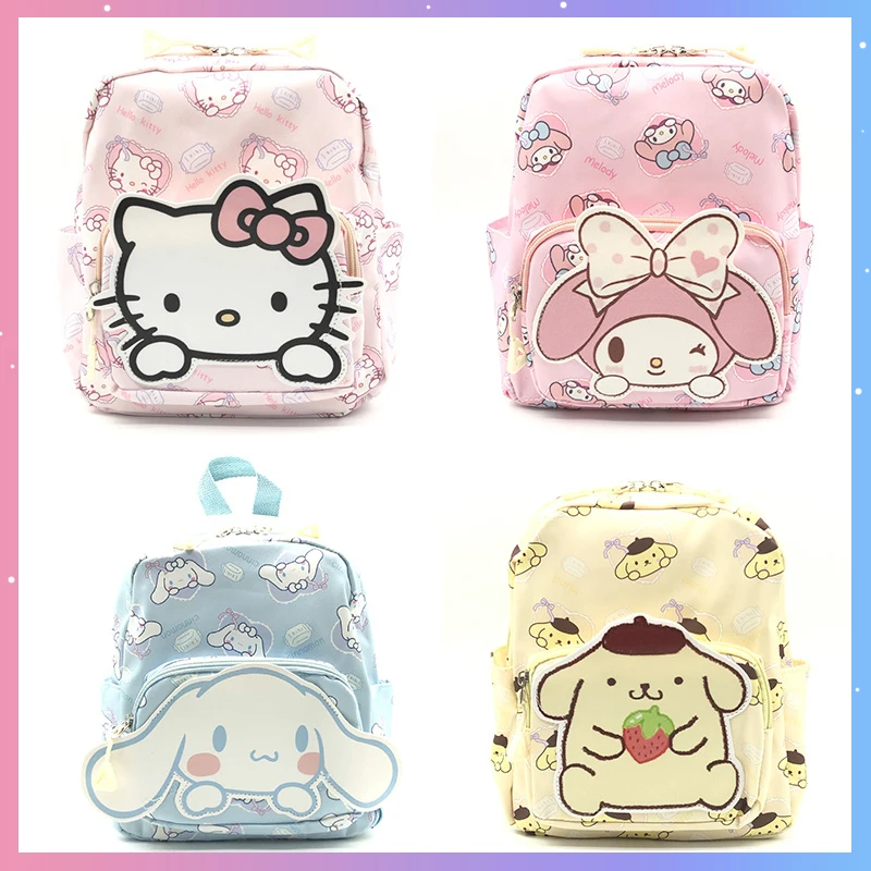 

Anime Sanrio Cartoon Schoolbag Kawaii Cute Mymelody Cinnamoroll Pochacco Backbag Stationery Students School Supplies Kids Gifts
