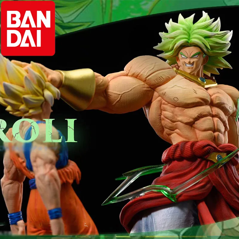 

Фигурки BANDAI из аниме «Драконий жемчуг Z Broli Vs Goku», супер сайян Broly Fullpower Gk, экшн-фигурка, статуя, Коллекционная ПВХ Модель