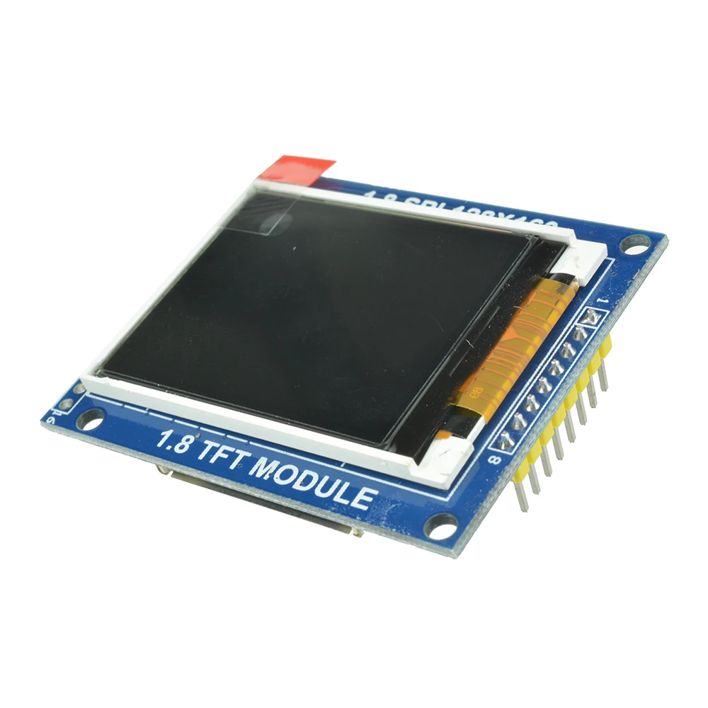 

1.8 Inch TFT LCD Display Serial Port Module 160*128 ST7735S with PCB Backplane IO Interface for Arduino Nano 1602 5110 3.3V 5V