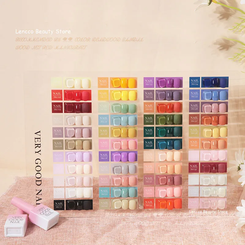 Lencco 44 Colors Gel Set 15ml Nail Art Soak Off UV LED Gel White Glitter Autumn Winter Varnishes Manicure Design Nail Polish Kit