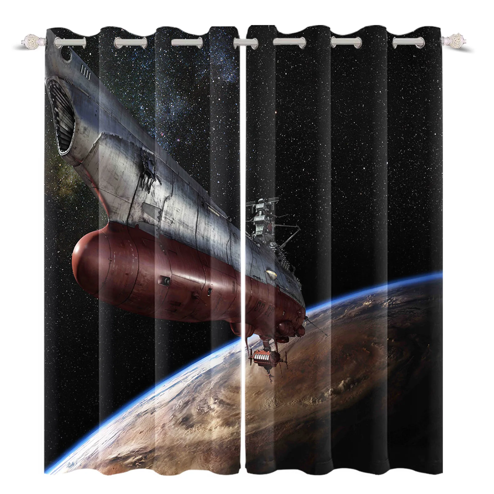 

Психоделическая космическая станция, 3D фотообои, красивая Вселенная, затенение, костюм для спальни, мальчика, украшение для спальни, полиэс...