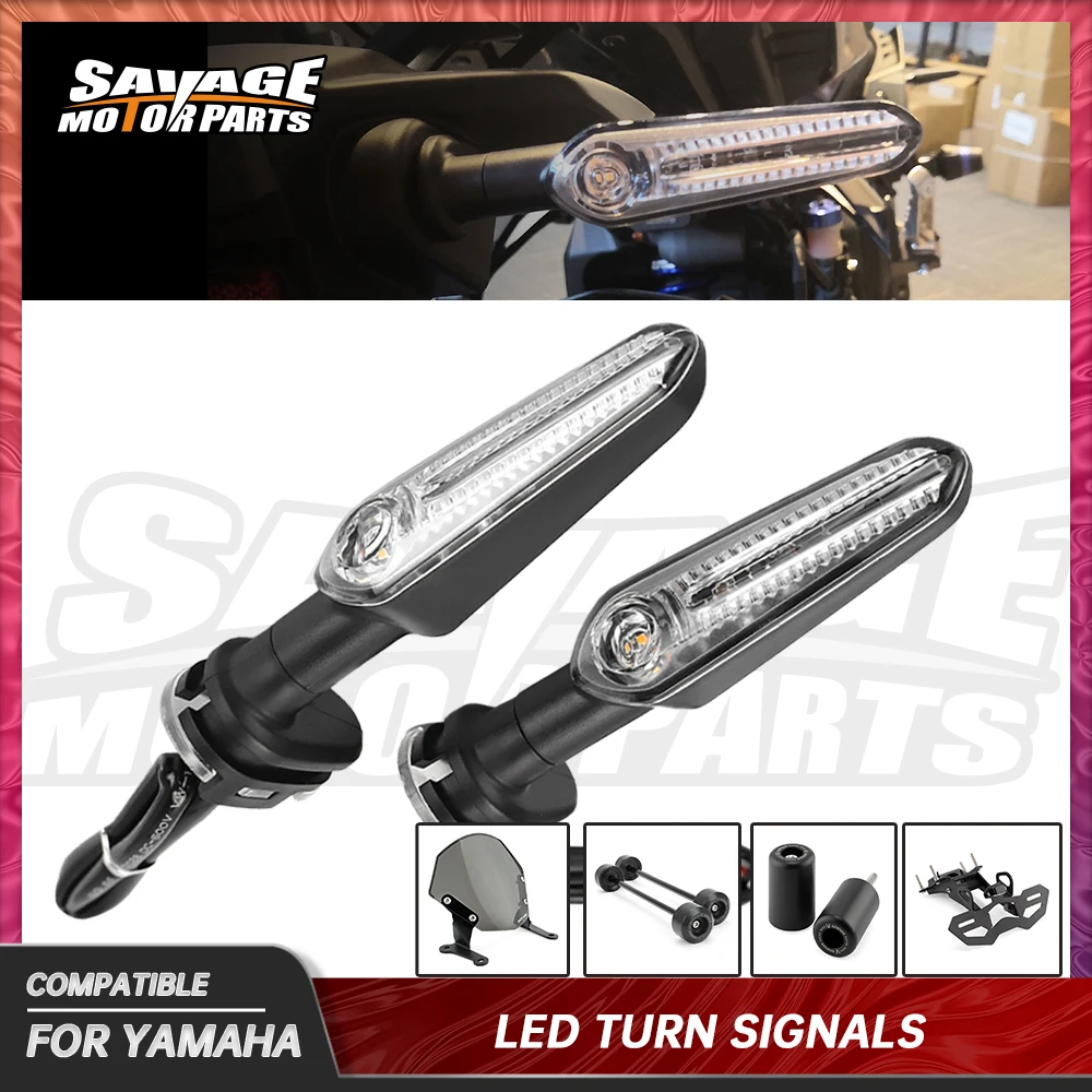 

Для YAMAHA MT09 2021 2022 мотоцикл светодиодный поворотный сигнал держатель номерного знака Колесо Вилка ползунок защита ветрового стекла Запчасти ...