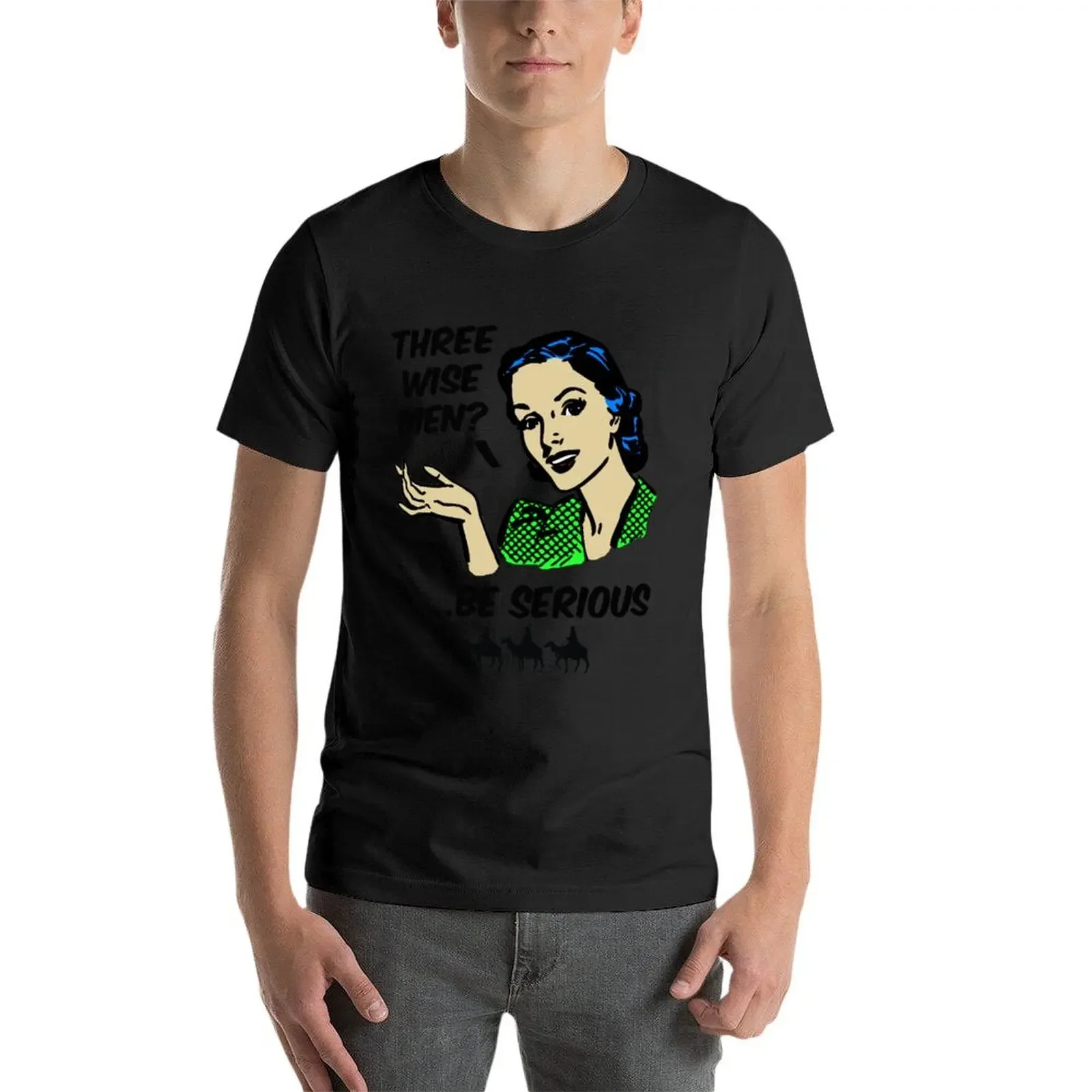 Винтаж Три мудрецы? Будь серьезно 111020 - Футболки KerLZ футболки с рисунком забавные