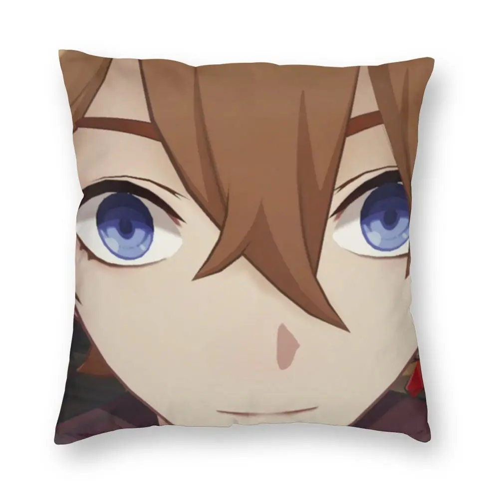 

ZENGA Childe Genshin Impact Pillow Case Anime Cushion Cover 45x45cm 40x40cm 50x50cm Decorative Pillows for Sofa Throw Pillowcase