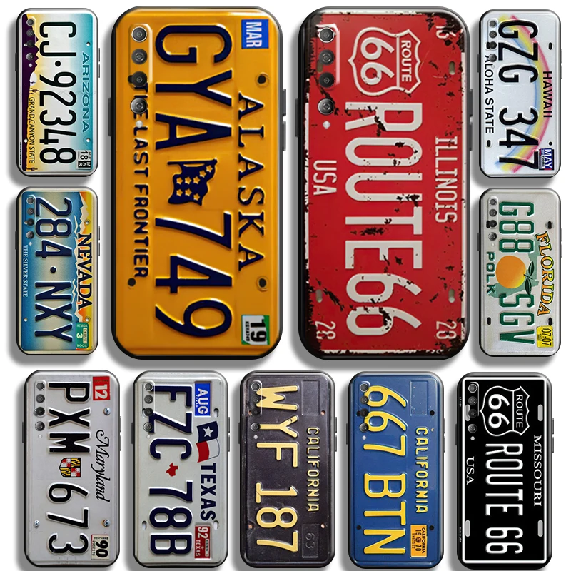 

Vintage Retro License Plate For Xiaomi Mi 10 10s Mi 10 PRO Mi 10 Lite Phone Case Cover Shockproof Liquid Silicon Carcasa Cases