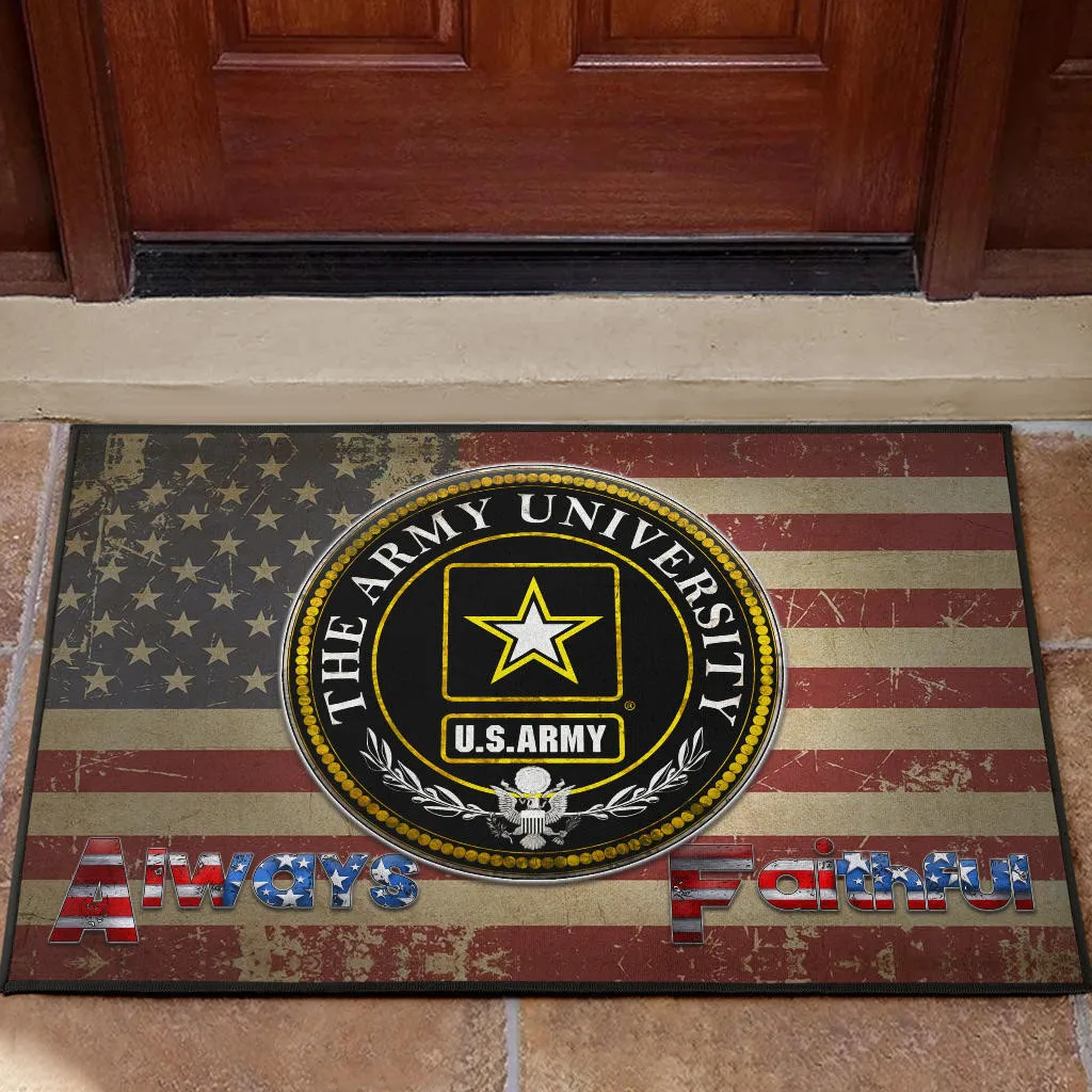 

PLstar Cosmos Army Veteran Camouflage Decor Porch Doormat Rug Mats Floor Carpet 3D Printed Indoor Outdoor Doormat Non-slip