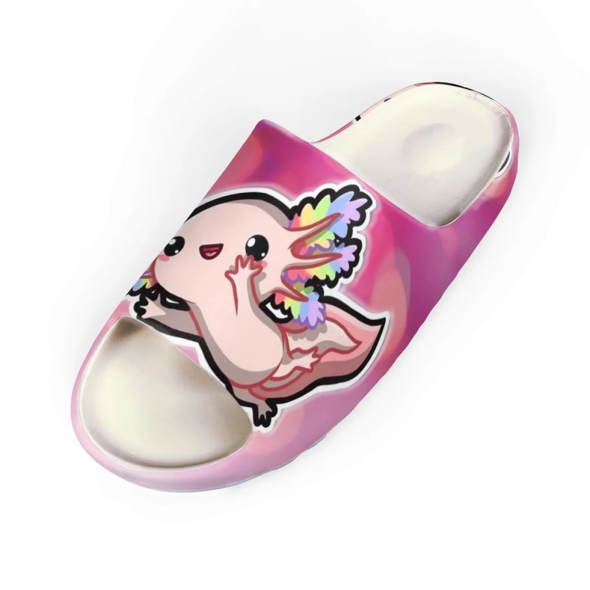 

Funny Axolotl Custom Printed New Fashion Kid Slippers For Adults Couple Outdoors Streets Teenage Girls Boys Sandals Holiday Gift